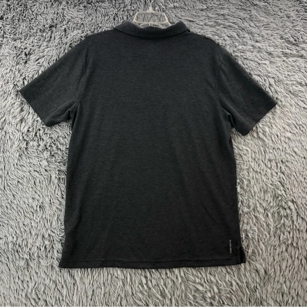 The North Face Polo Shirt Mens Large Flash Dry Gray Super Soft